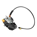Power door lock actuator with black wiring harness and orange connector