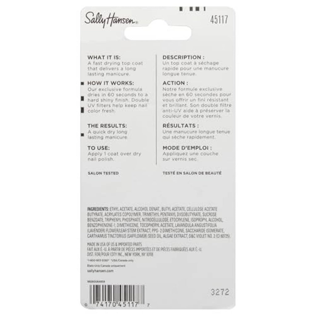 Front of top coat retail label card with product details and barcode