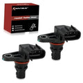 Set of 2 camshaft position sensors with black electrical connectors