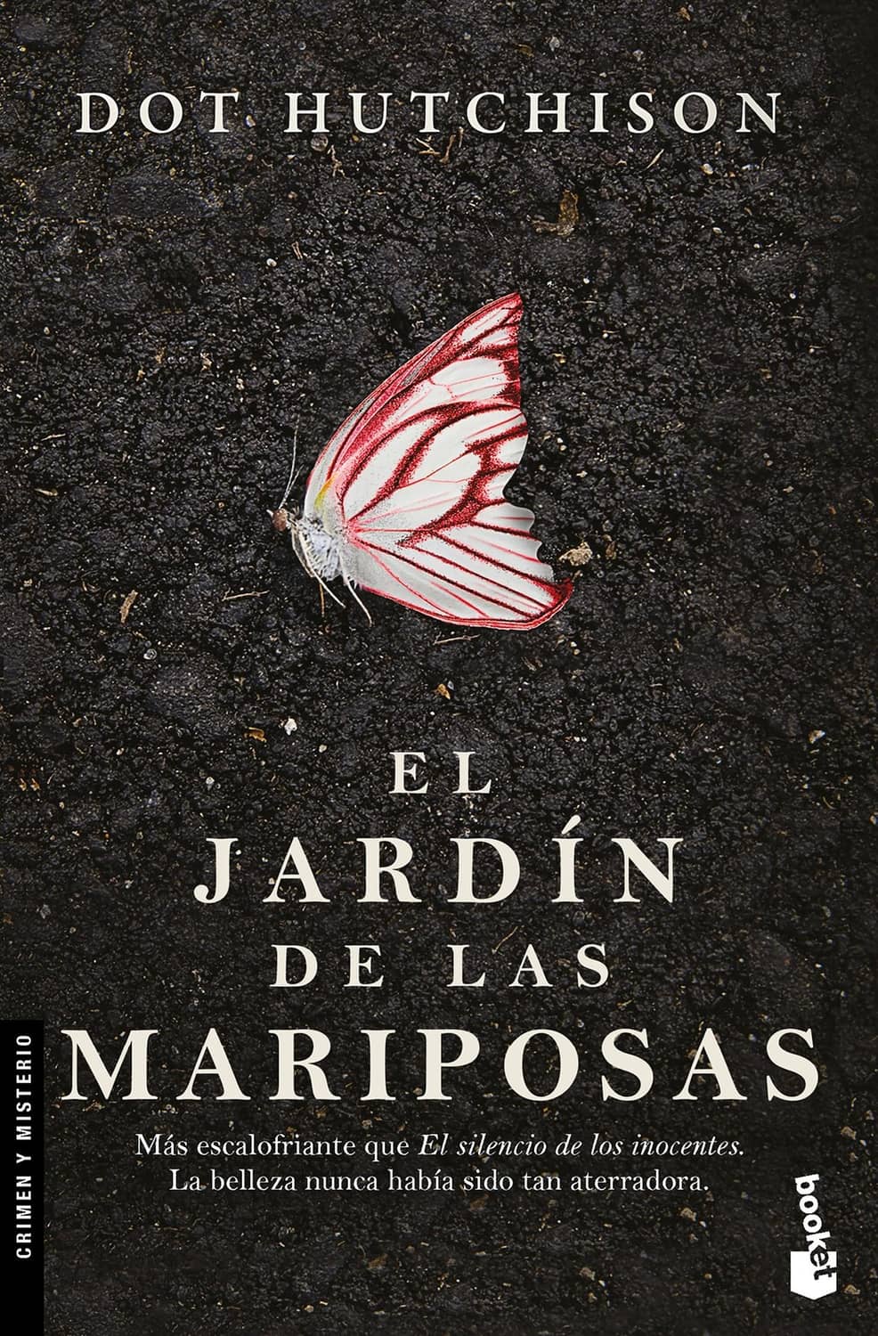 Noir novel cover with red-and-white butterfly, title text, and Doth Hutchison