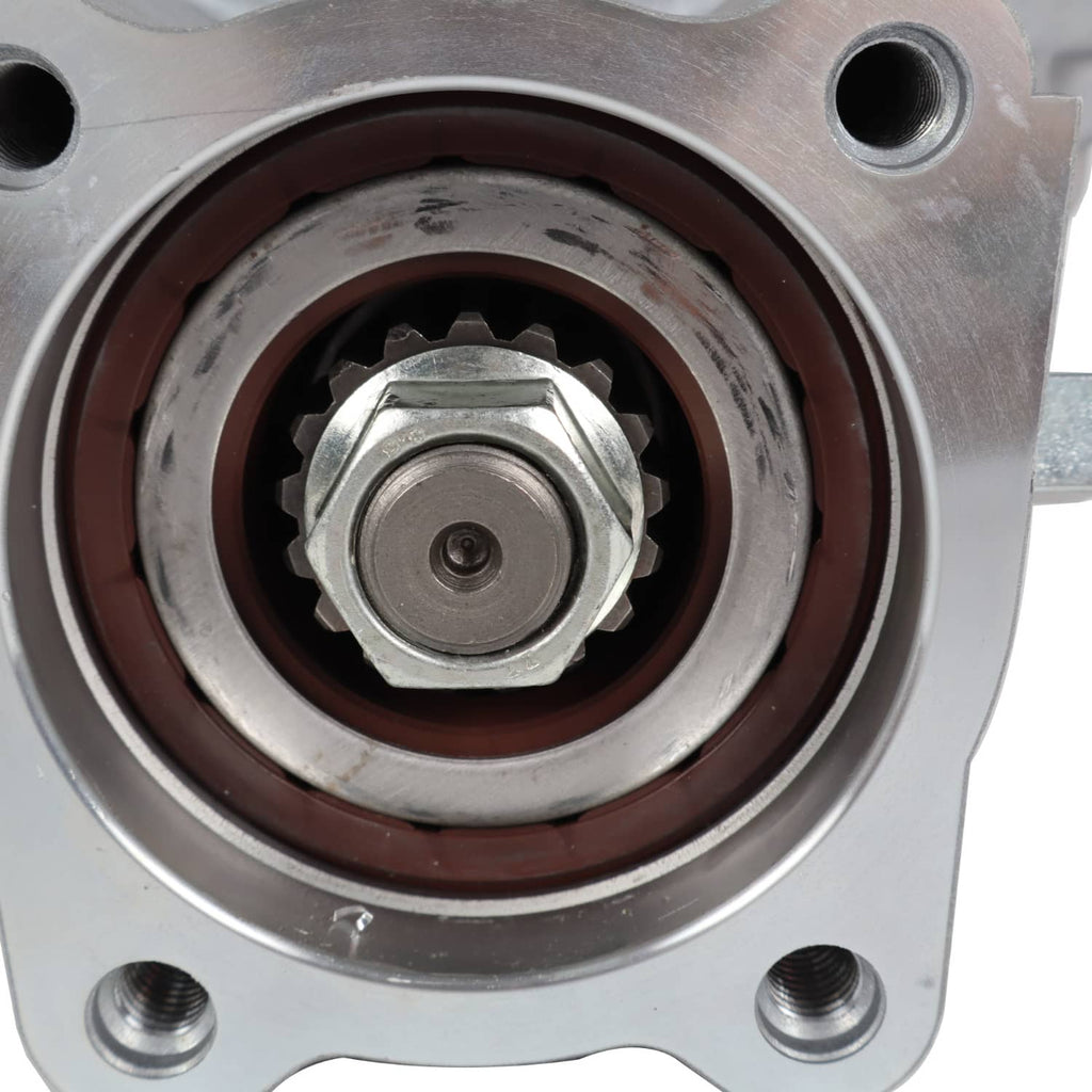 Rear differential gear case close-up of circular seal ring and central gear hub