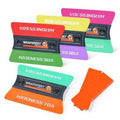 Magnetic vinyl wrap felt squeegee set in orange, green, purple, and teal with orange film