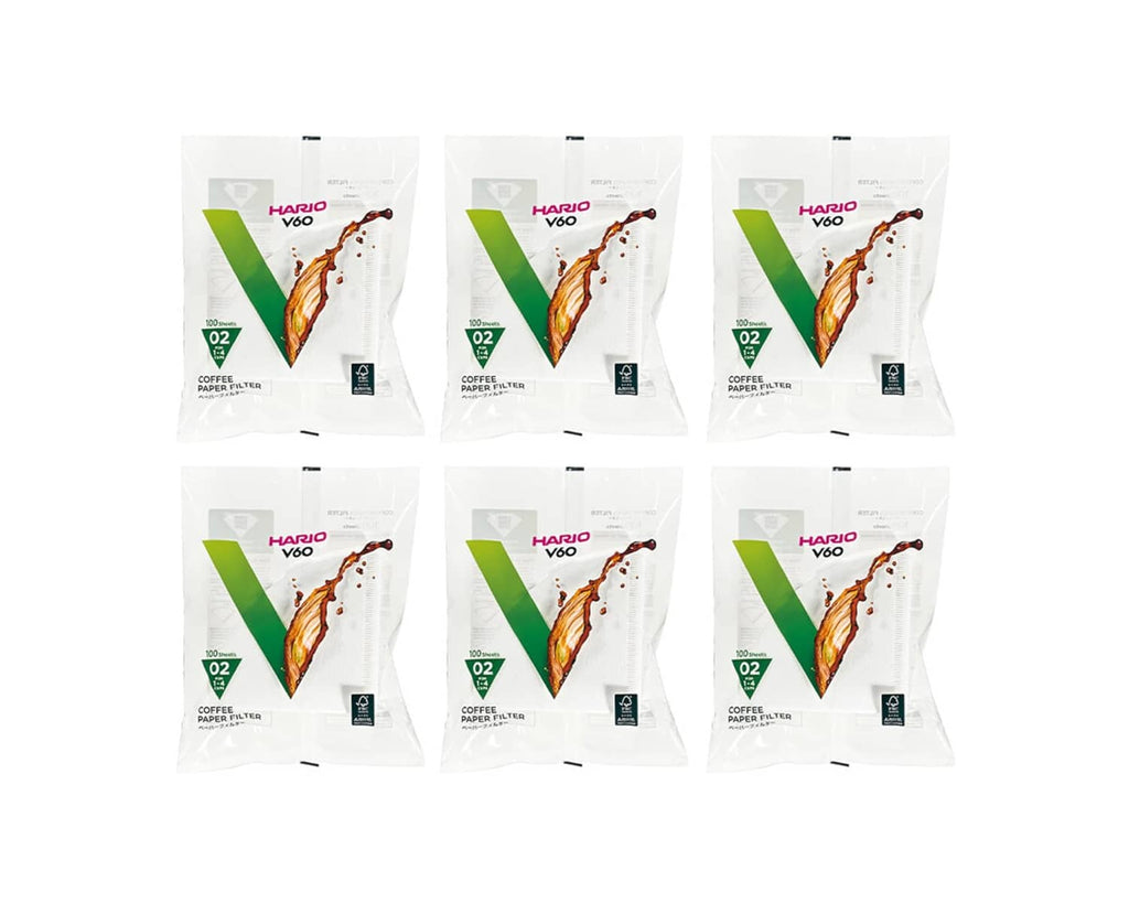 Size 02 white paper coffee filters, 600-count pack