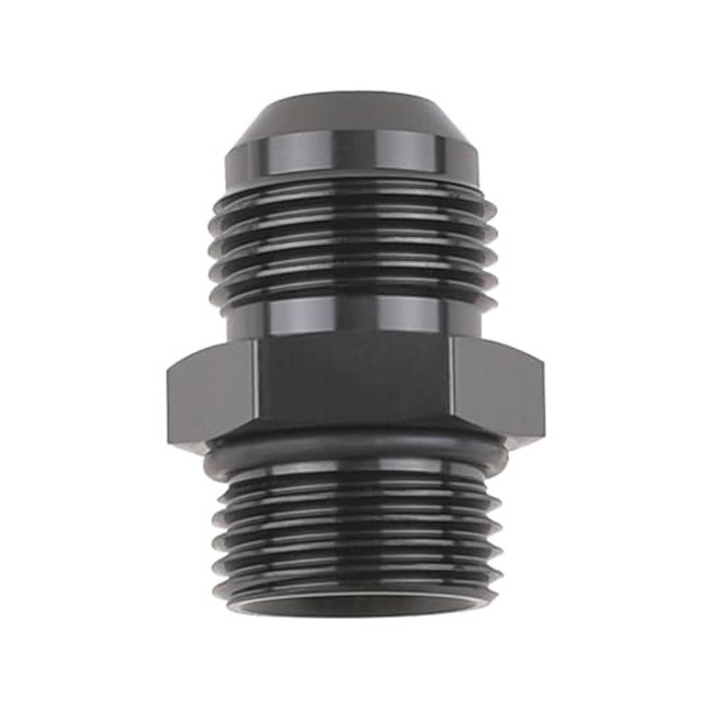 Black ORB adapter fitting, threaded top with hex coupling