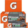 Gatorade whey protein bar multipack box with mint chocolate crunch bars and orange wrappers
