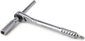 1/4 hex T-handle ratchet wrench with extension, chrome finish
