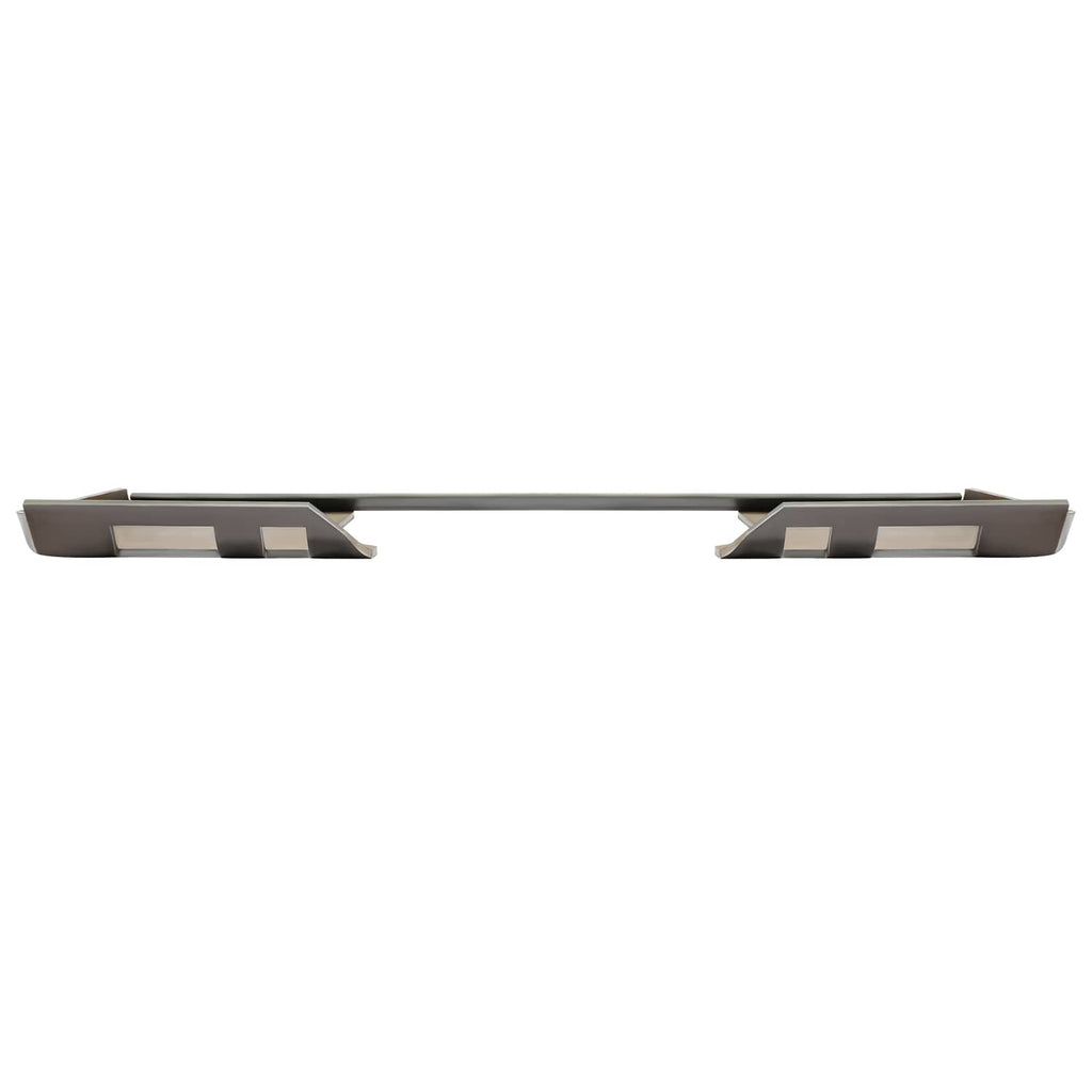 Side view of gray quick tach style mount adapter plate with rectangular cutouts