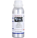 Car headlight restoration liquid bottle, silver 200 ml with white cap