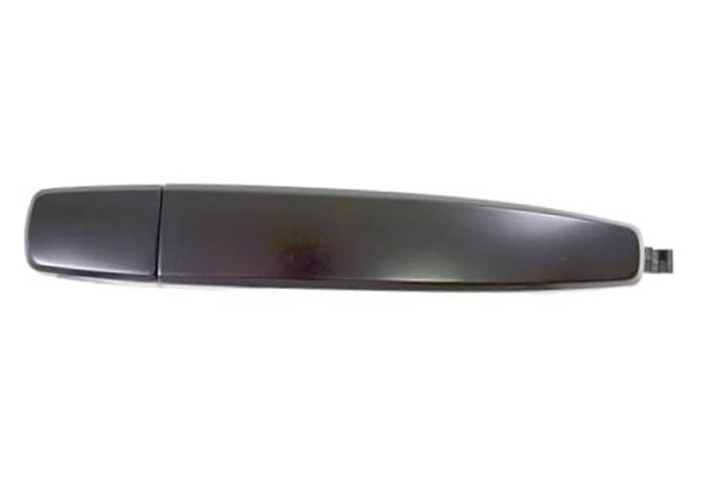 Primed black exterior door handle with right-side mounting tab