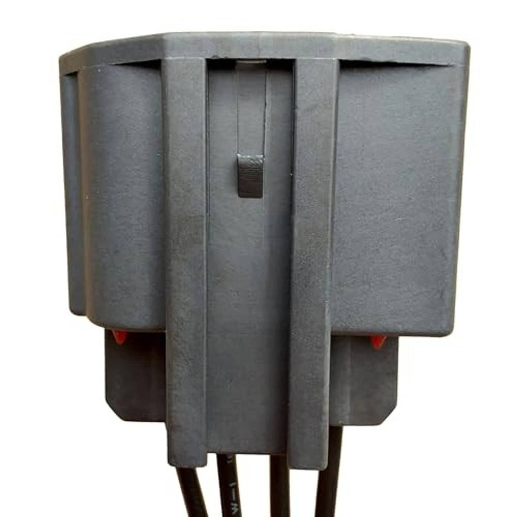 Throttle body sensor connector back housing with cable wire ends and gray body