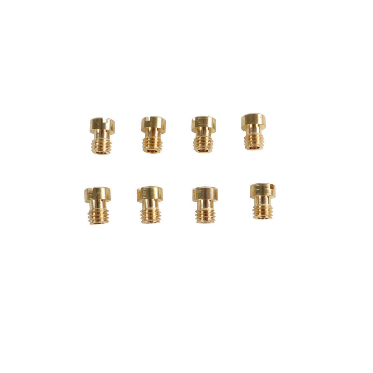 Brass adjustment screws set, eight pieces