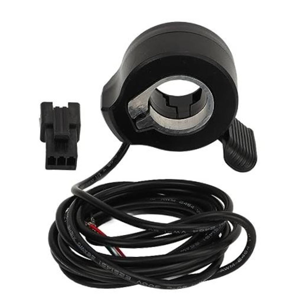Universal thumb throttle speed controller with black grip and wiring harness