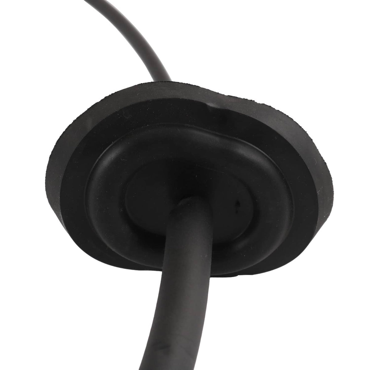Automatic transmission shift cable rubber grommet with black molded cap and cable