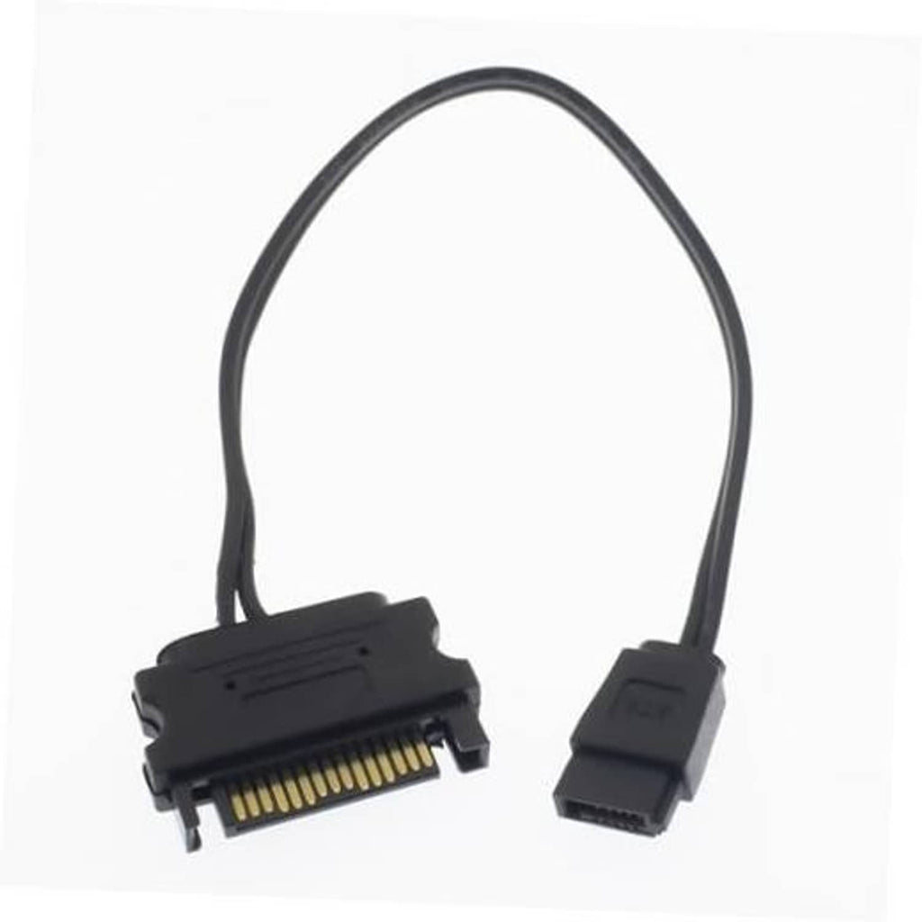 15-pin SATA to slimline 6-pin power adapter cable, dual connectors