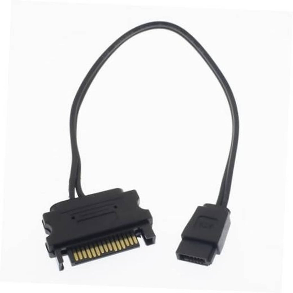 15-pin SATA to slimline 6-pin power adapter cable, dual connectors