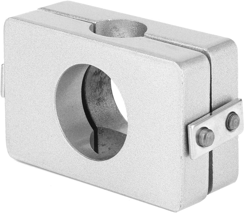 Silver metal limited-slip differential conversion plate with oval opening and side bolts