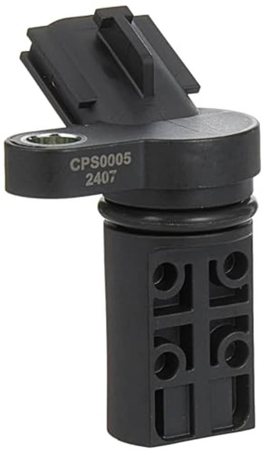 Camshaft position sensor, black with CPS0005 2407 label and side electrical connector