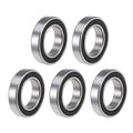 Deep groove ball bearing set, Z2 25x42x9mm, metal rings with black inner race