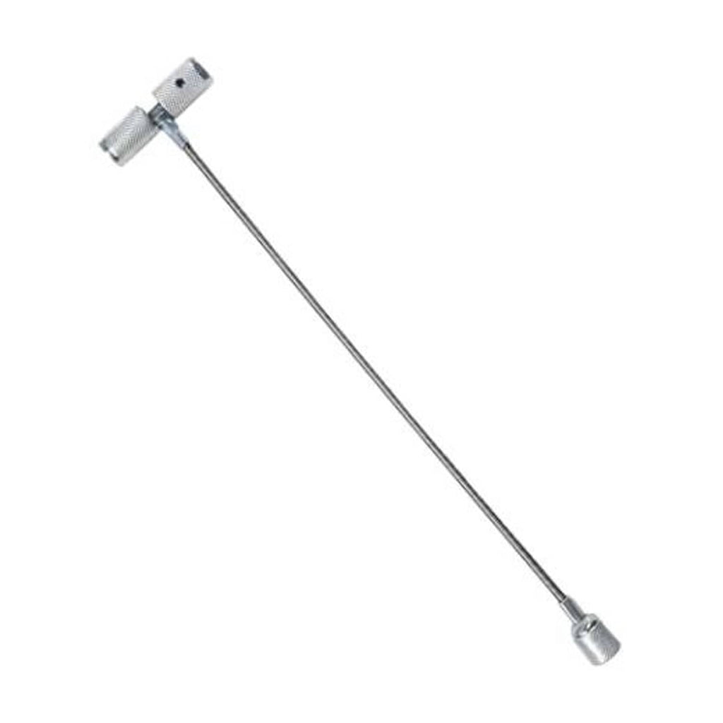Metal valve stem installation puller tool with knurled grips, for tire valve repair