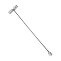 Metal valve stem installation puller tool with knurled grips, for tire valve repair