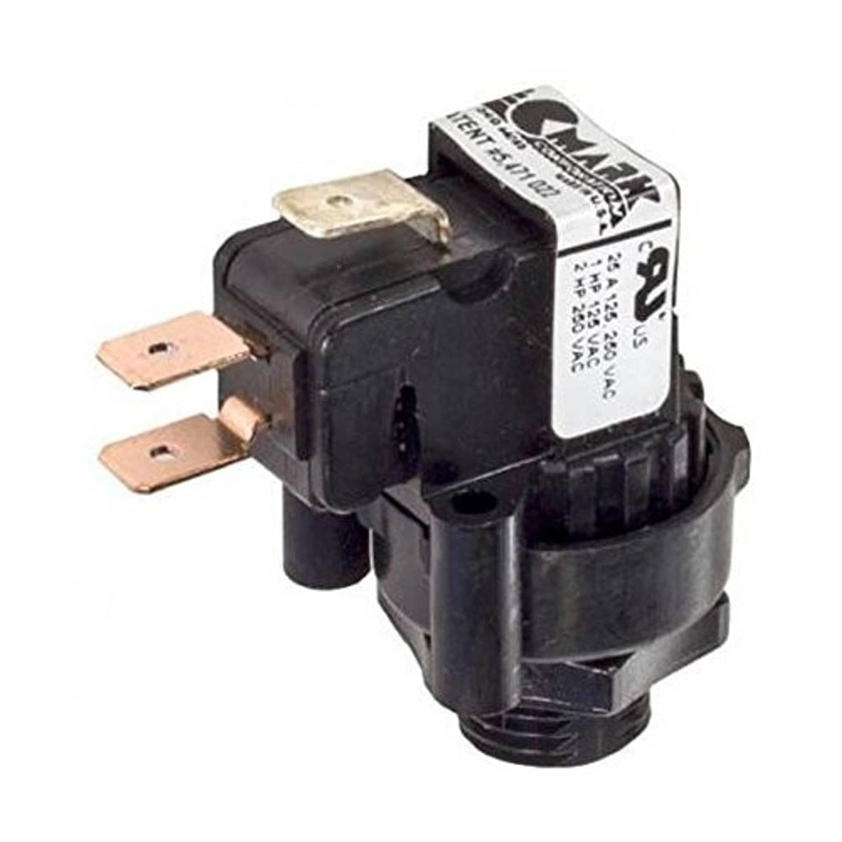 Tecmark TBS301A air switch showing top label and black plastic body