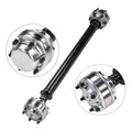 Front driveshaft prop shaft assembly with steel tube and front universal joints