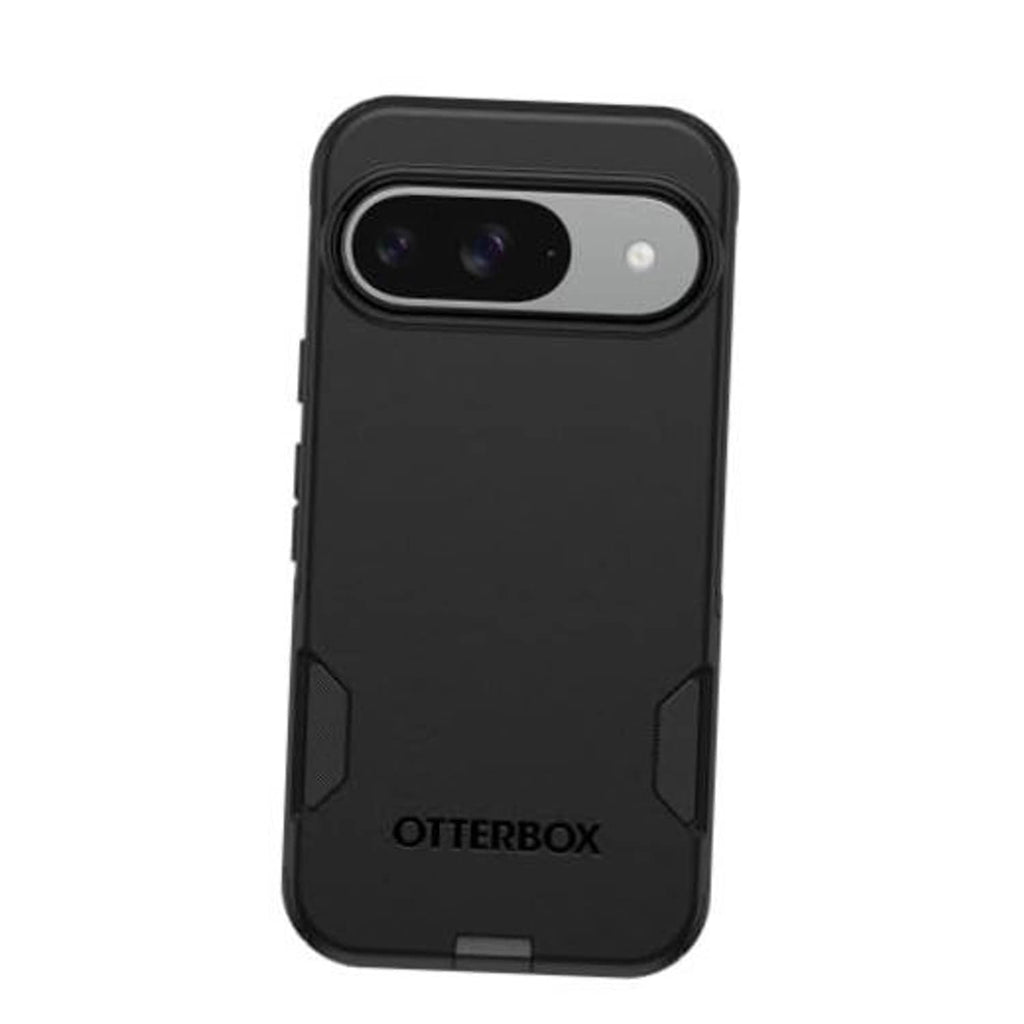 Black OtterBox phone case with raised camera cutout and slim protective edges
