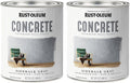 Two Rust-Oleum Concrete interior wall paint cans, Sidewalk Gray, quart, pack of 2