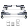 Grey appliance dolly cart with four locking twin casters