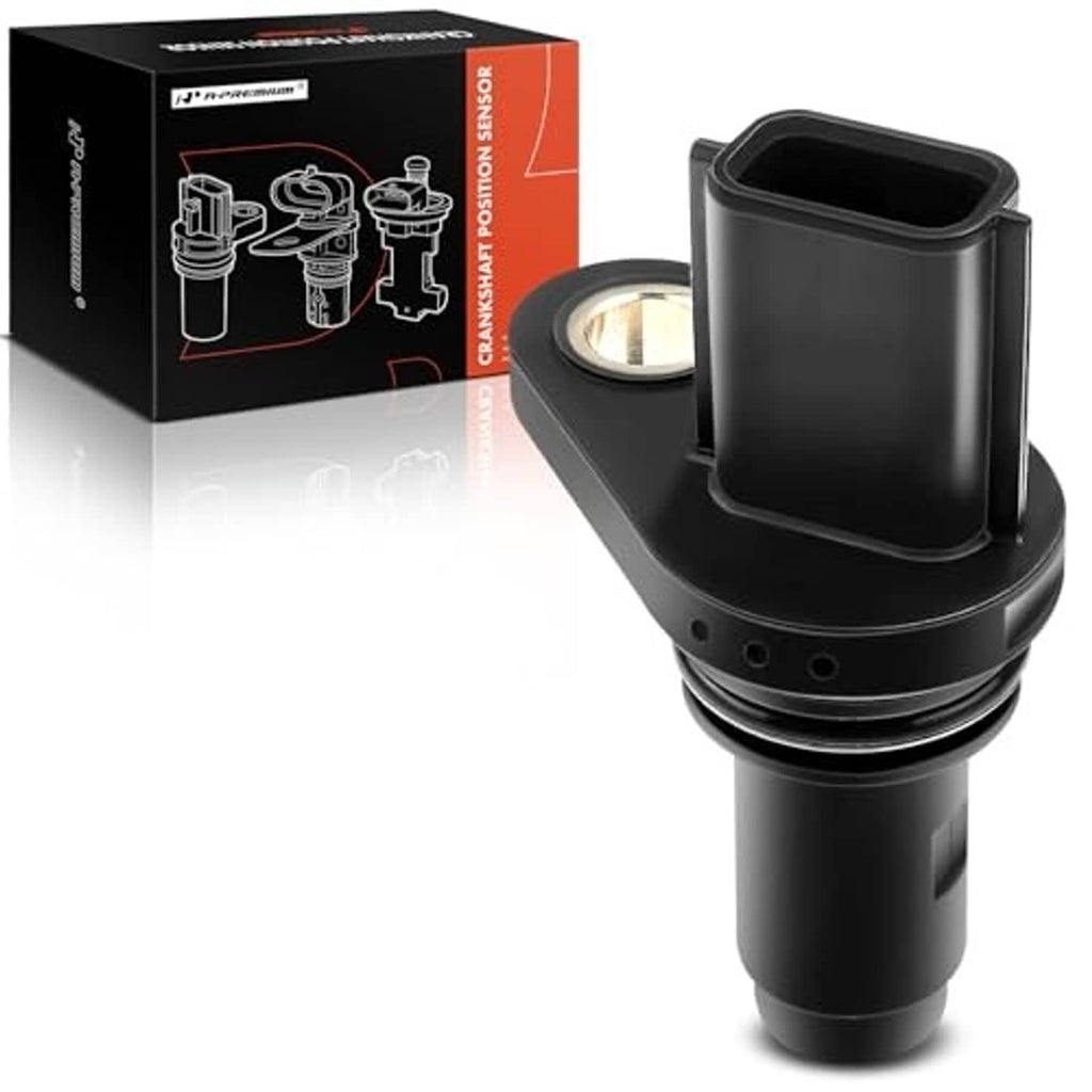 Crankshaft position sensor, black plastic body with top connector opening