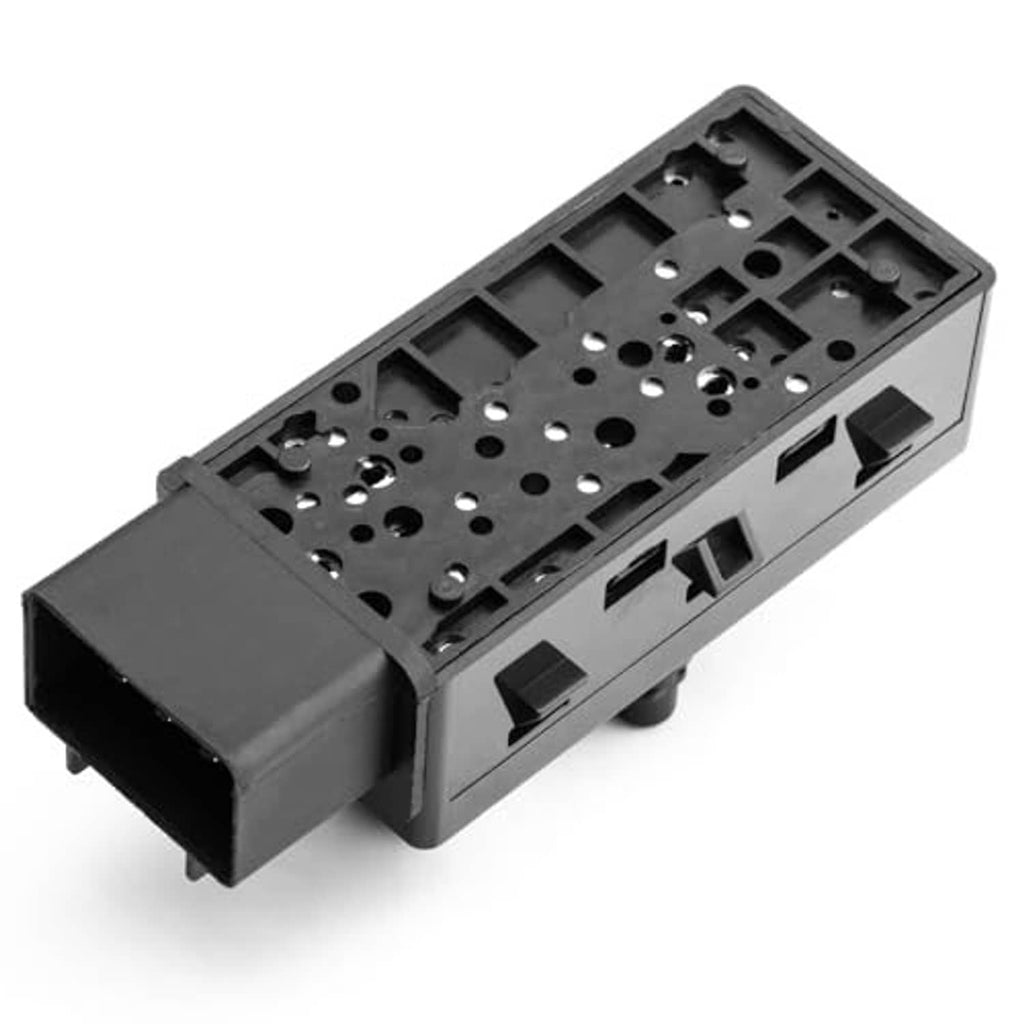 Power seat adjuster switch replacement, open connector housing with contact pads
