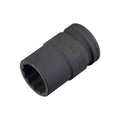 3/4-inch drive 24mm 12-point impact socket, black steel with deep socket