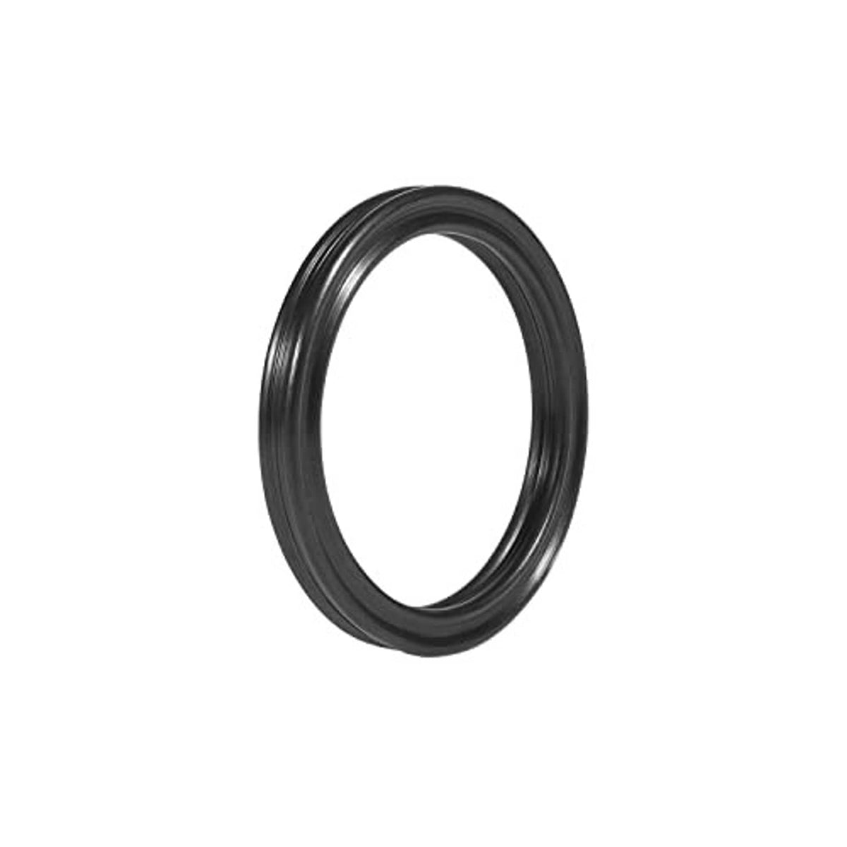 Single dark rubber gasket ring
