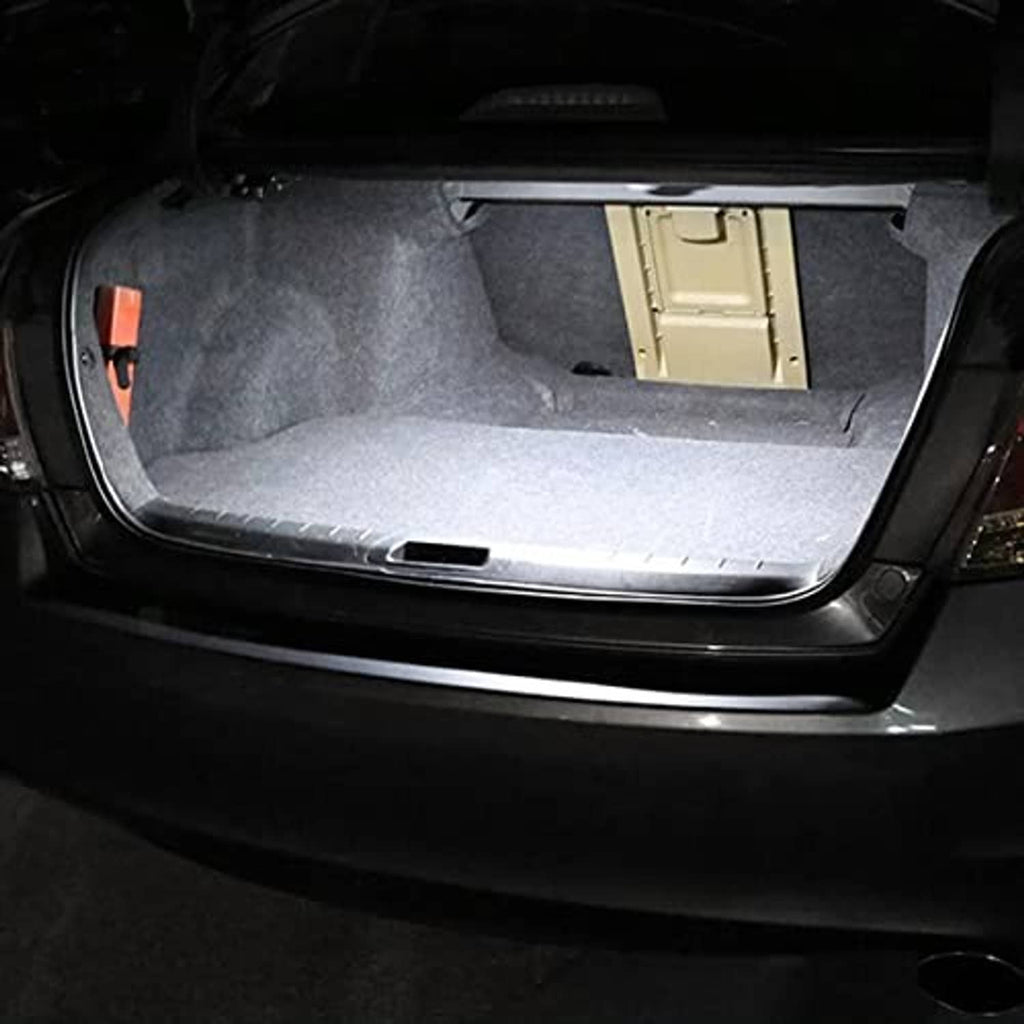 12V dome LED light installed inside a vehicle door opening, illuminating the interior.