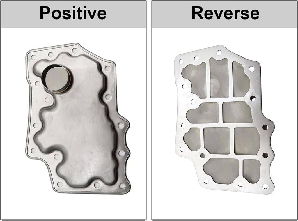 Transmission filter housing gasket plate and gasket set, silver metal