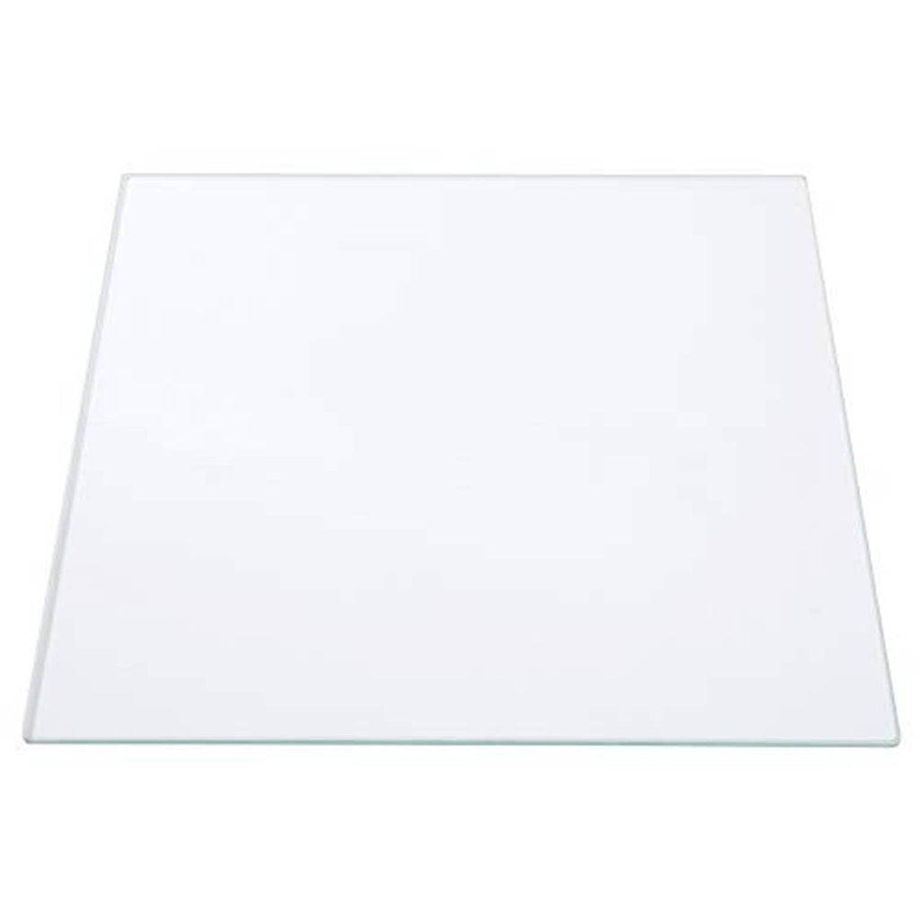 Clear square borosilicate glass print bed, smooth flat surface