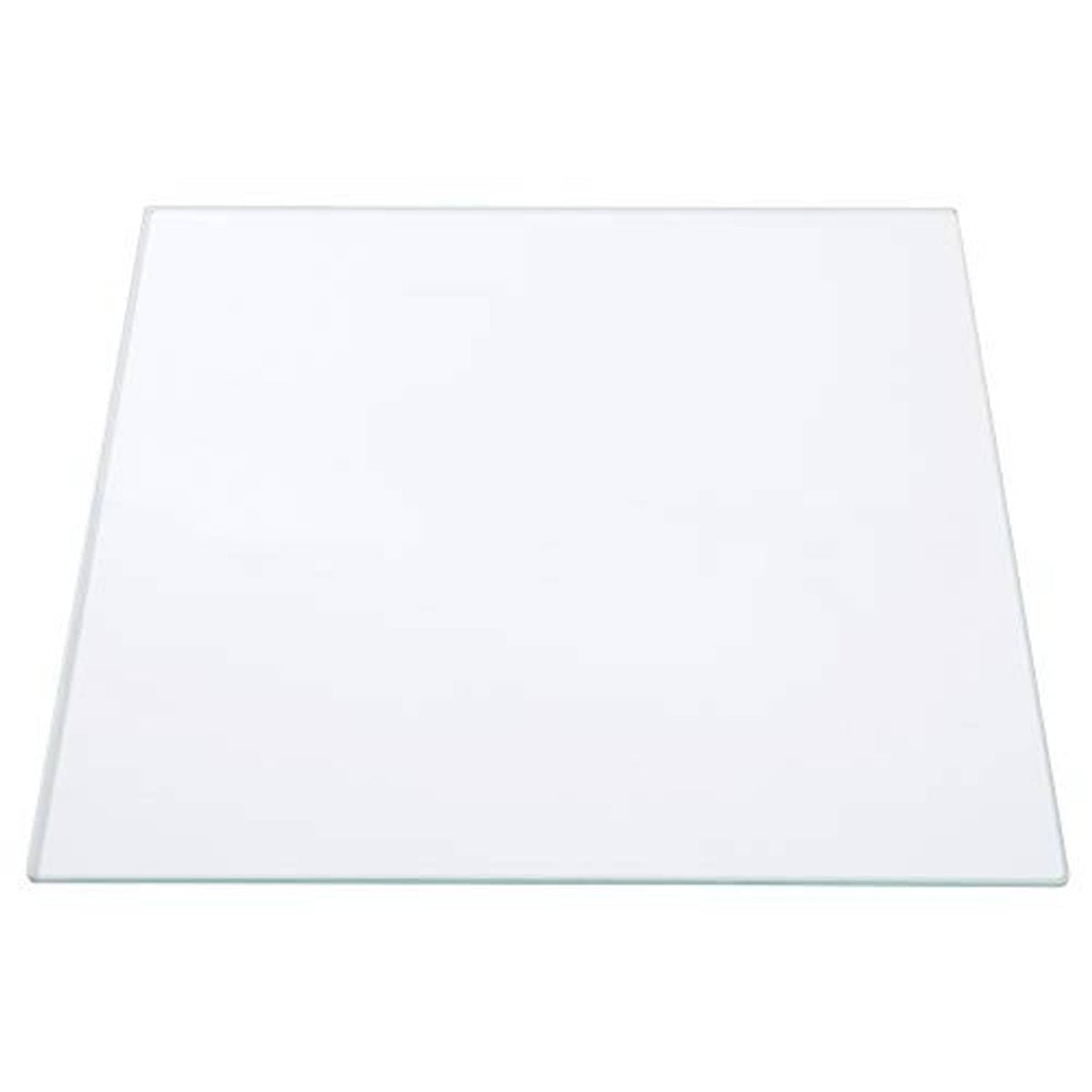 Clear square borosilicate glass print bed, smooth flat surface