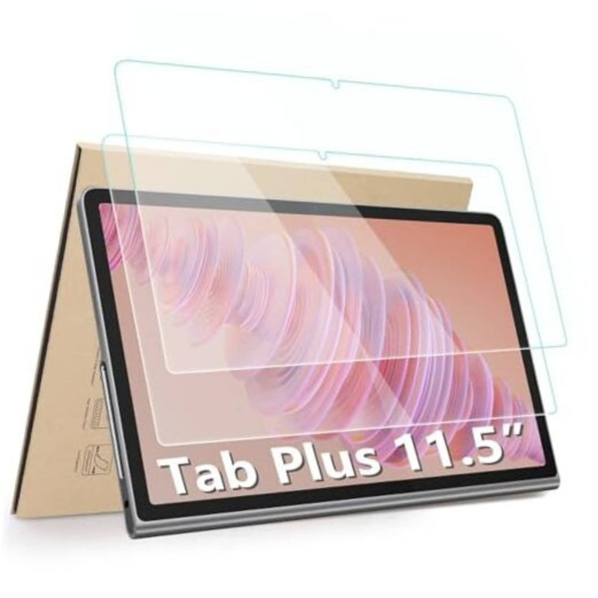 Tempered glass screen protector for 11.5-inch tablet, clear, curved edge