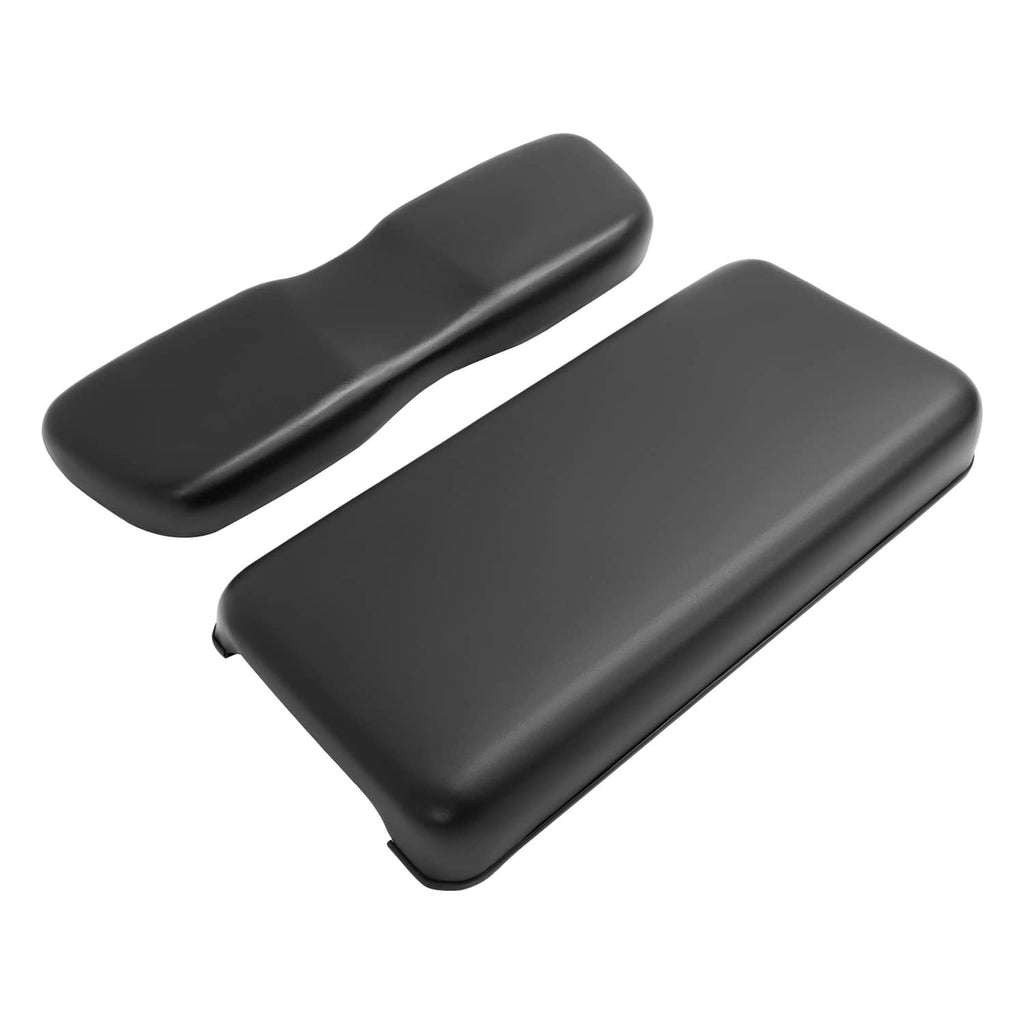 Black seat back and bottom cushion assembly, two-piece set