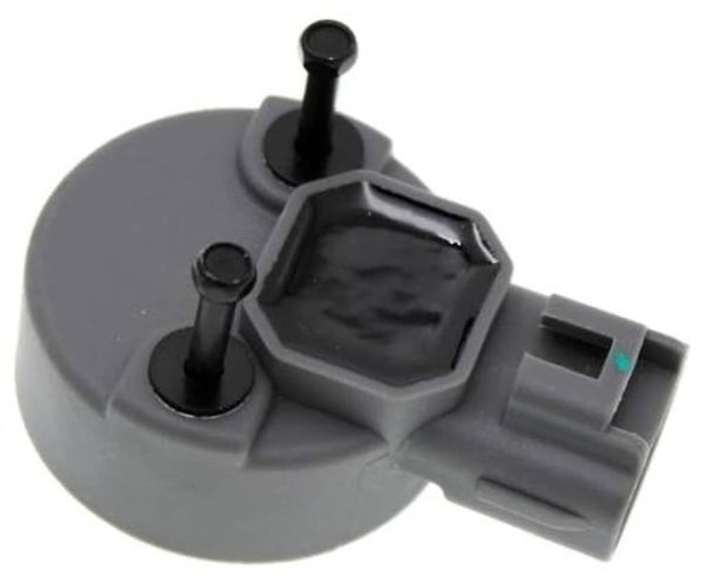 Engine camshaft position sensor with two terminals and gray electrical connector housing