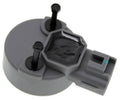 Engine camshaft position sensor with two terminals and gray electrical connector housing