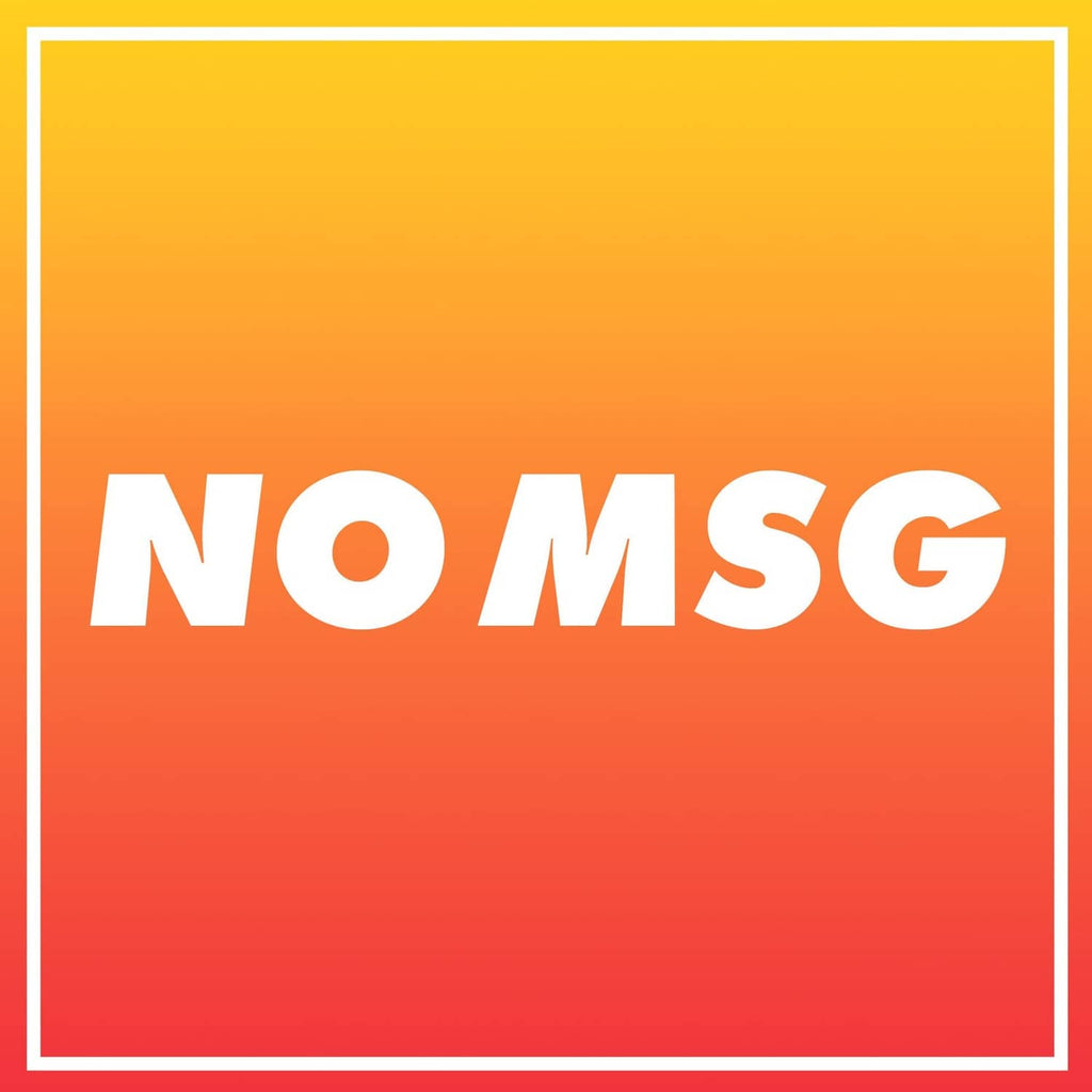 No MSG marketing text graphic for meat tenderizer