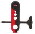 Berkley mini line spooler tool, black and red adjustable handle with knobs
