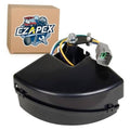 Golf cart wiper switch assembly, black housing with wire leads and connector plug