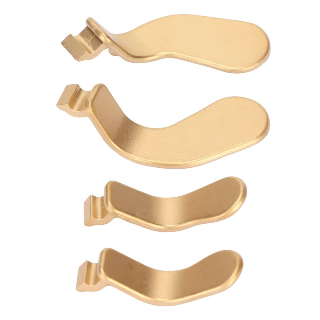 Gold controller back paddle set, four curved replacements with latch-style mounts