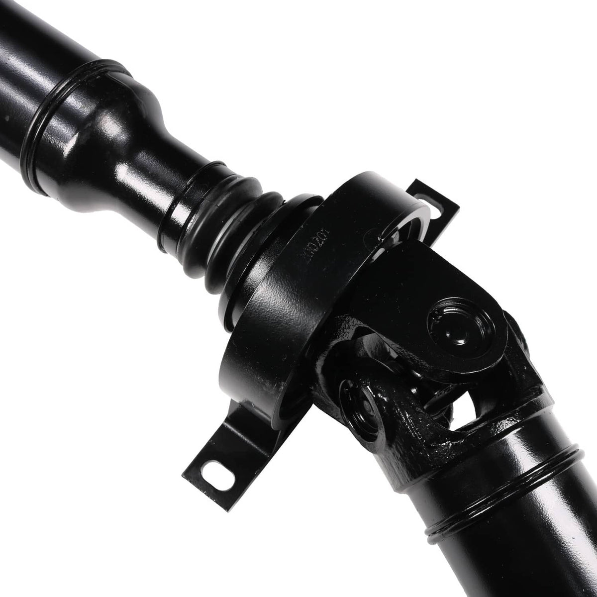 Propeller shaft bearing housing and metal collar, black finish