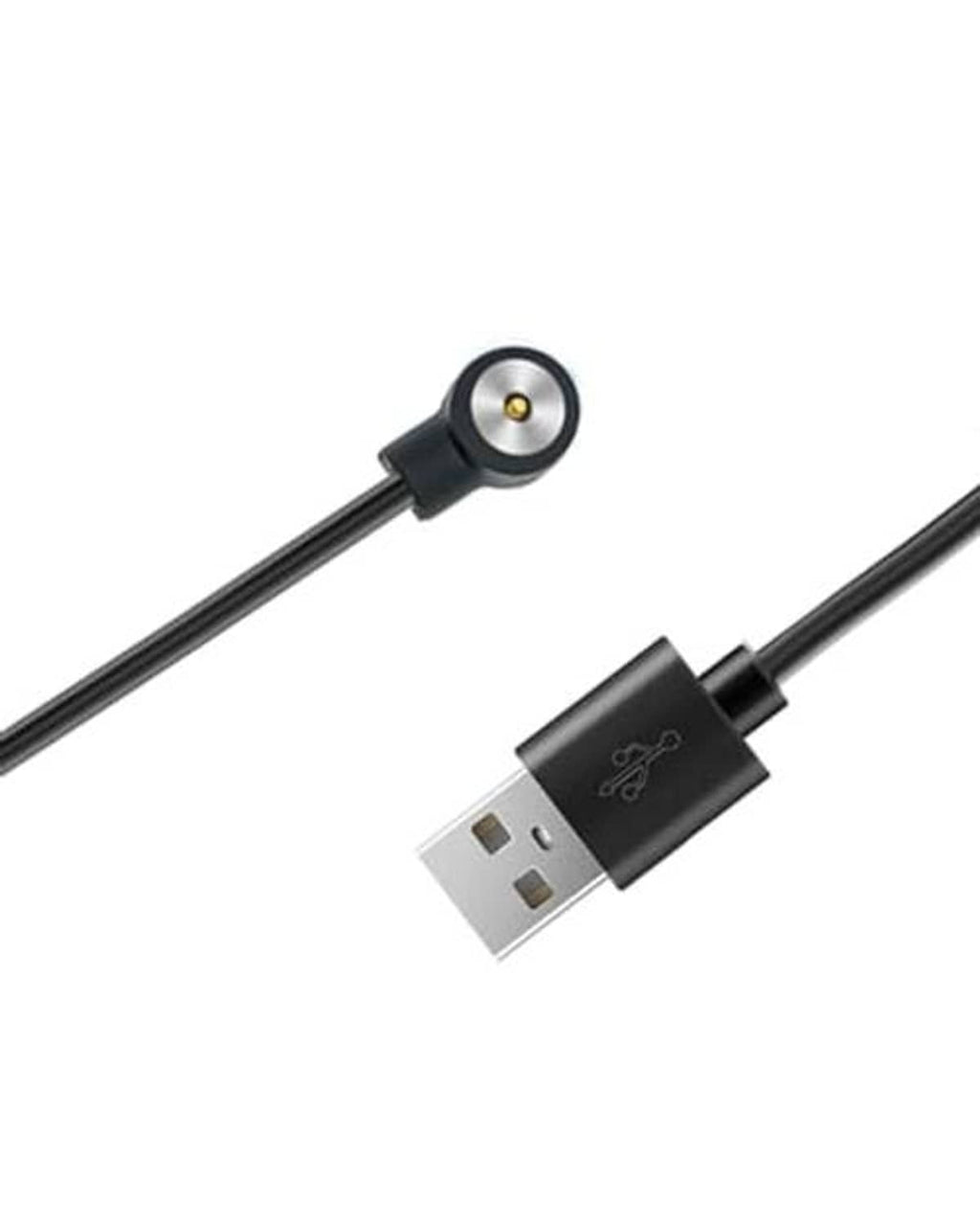 Smart ring charger cable with USB plug and round magnetic charging head