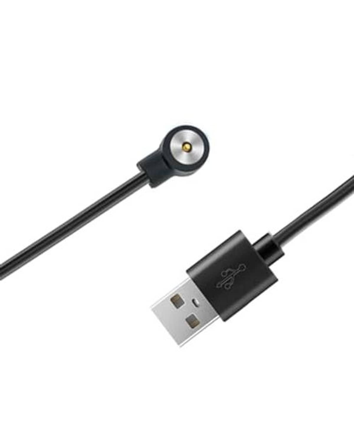 Smart ring charger cable with USB plug and round magnetic charging head