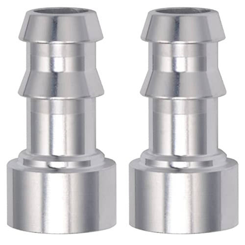 Stainless steel 1/2 inch hose barb bung nipple adapters, two-piece set