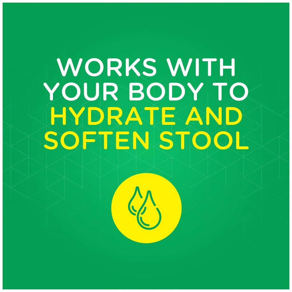 Fleet Laxative works with your body to hydrate and soften stool promotional card